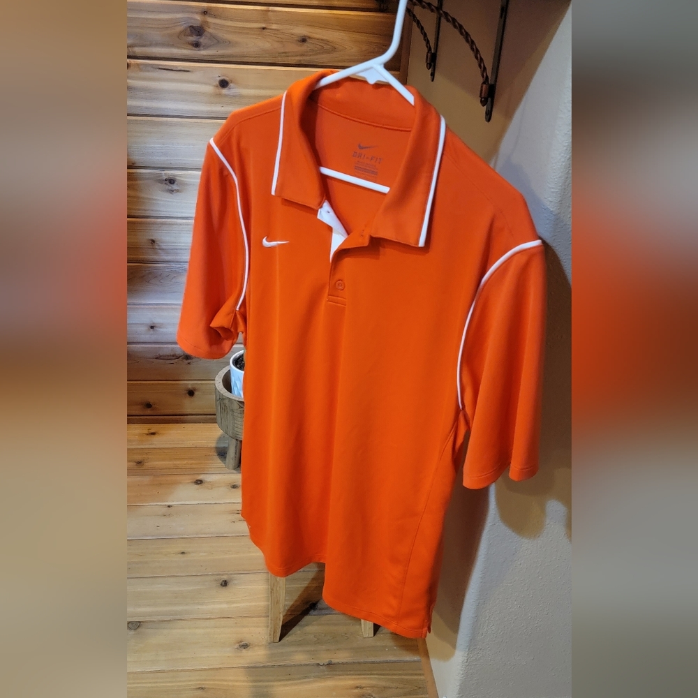 Mens large nike dri fit golf polo
